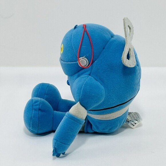 Sega Toys Anpanman Nanda Runda Plush Strap Cord Blue Robot Big Anime Japan Hang - Picture 4 of 12